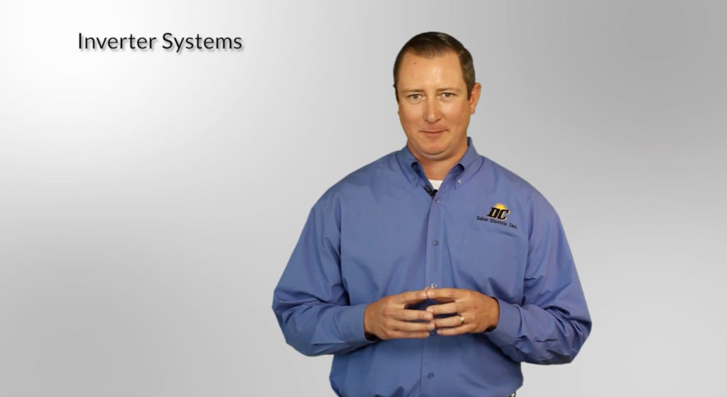 DC Solar representative talking about Inverter Systems.